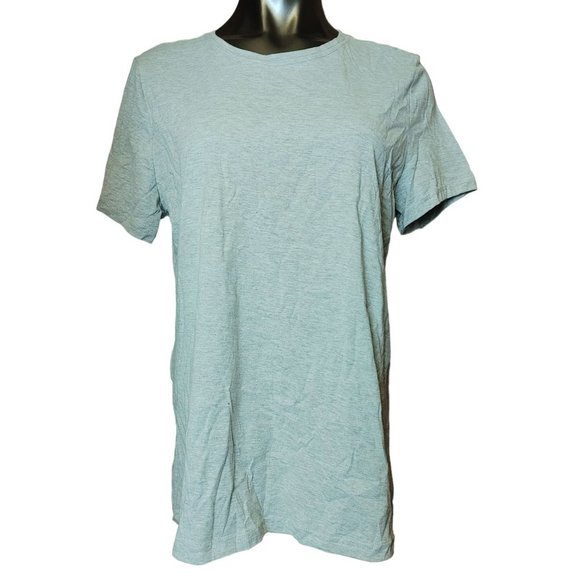 TIME AND TRUE Womens XL Gray Basic Casual Crewneck Short Sleeve T-Shirt Top - Picture 1 of 3